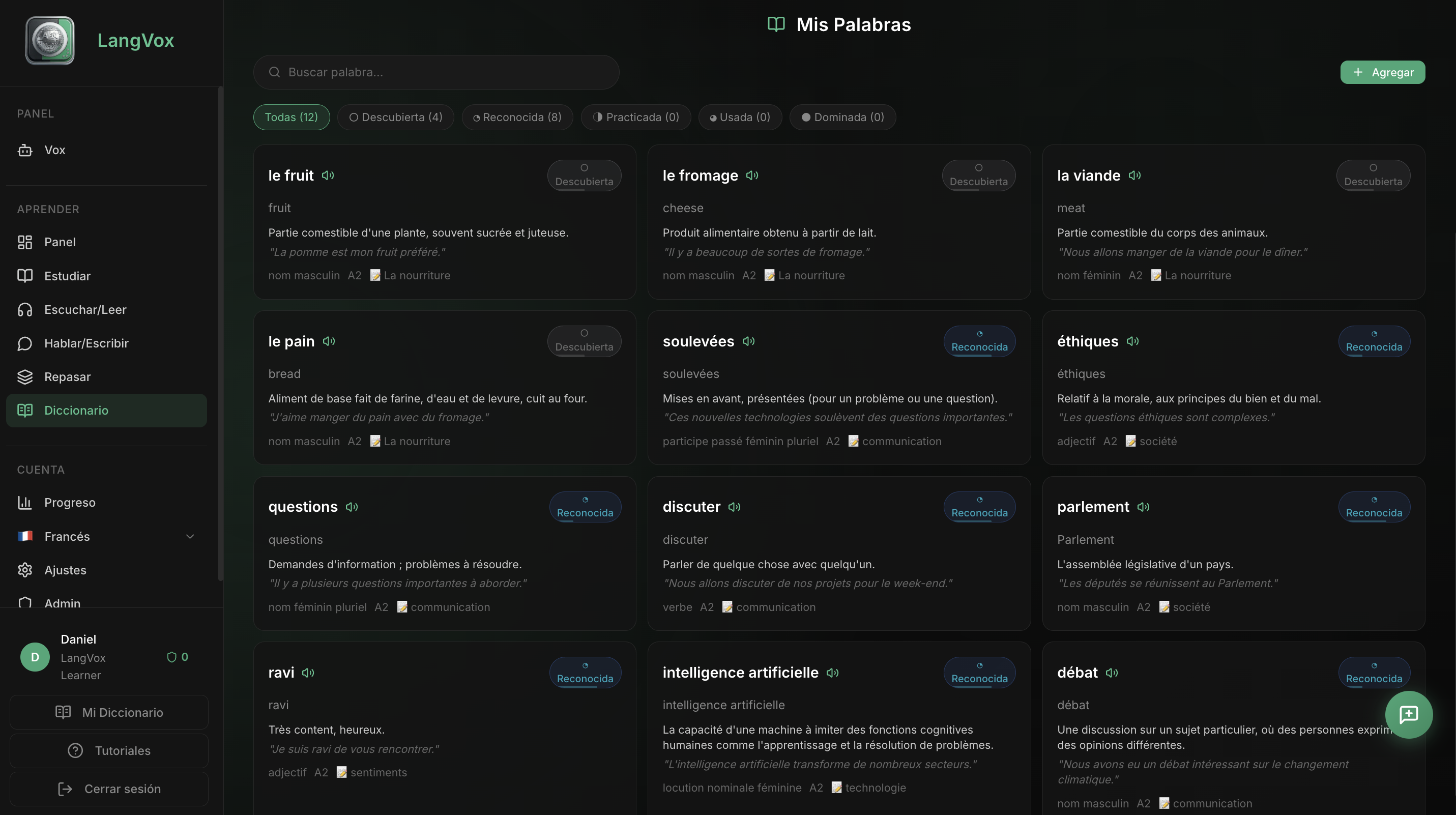 LangVox Dashboard 5